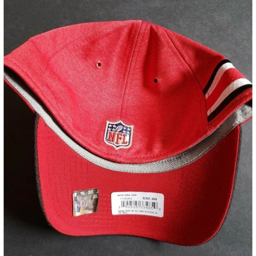New Era 39Thirty NFL Official Sideline Home‎ Atlanta Falcons Hat Cap M/L Red